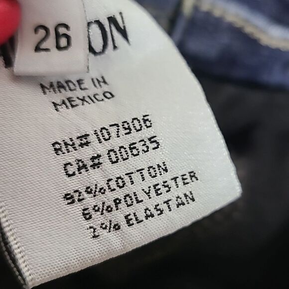 Hudson Colette Midrise Skinny Jean Size 26 Dark Blue Distressed Stretch Denim - Picture 9 of 11